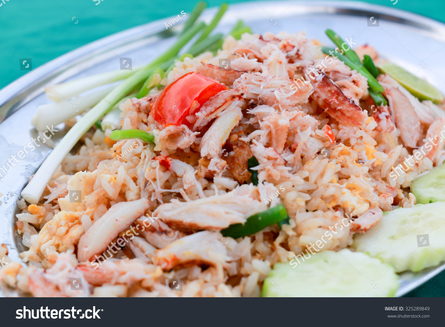 Fried Rice Crab Fried Rice Thai Stock Photo 325289849 Shutterstock