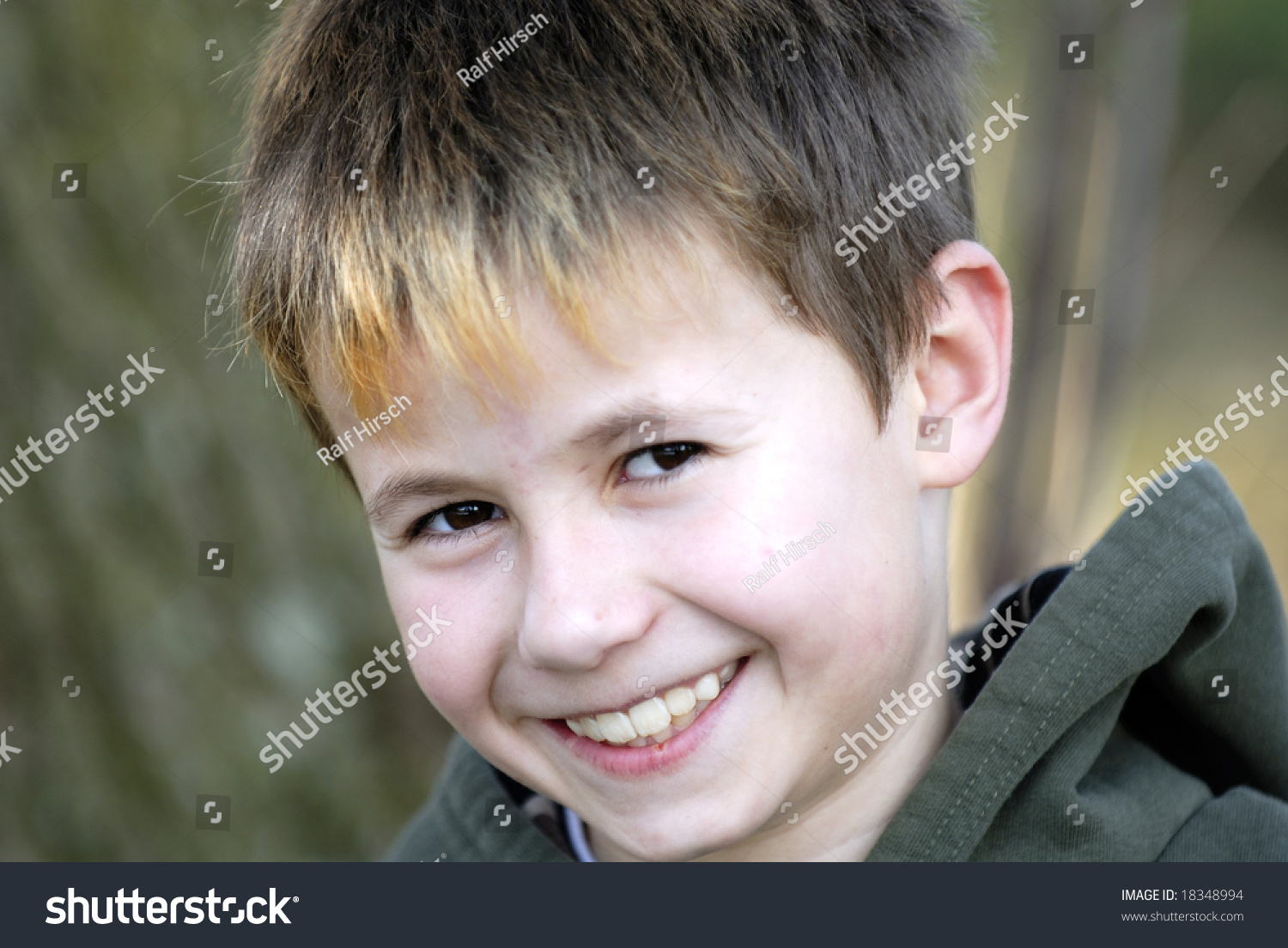 Friendly Boy Smiling Stock Photo 18348994 : Shutterstock