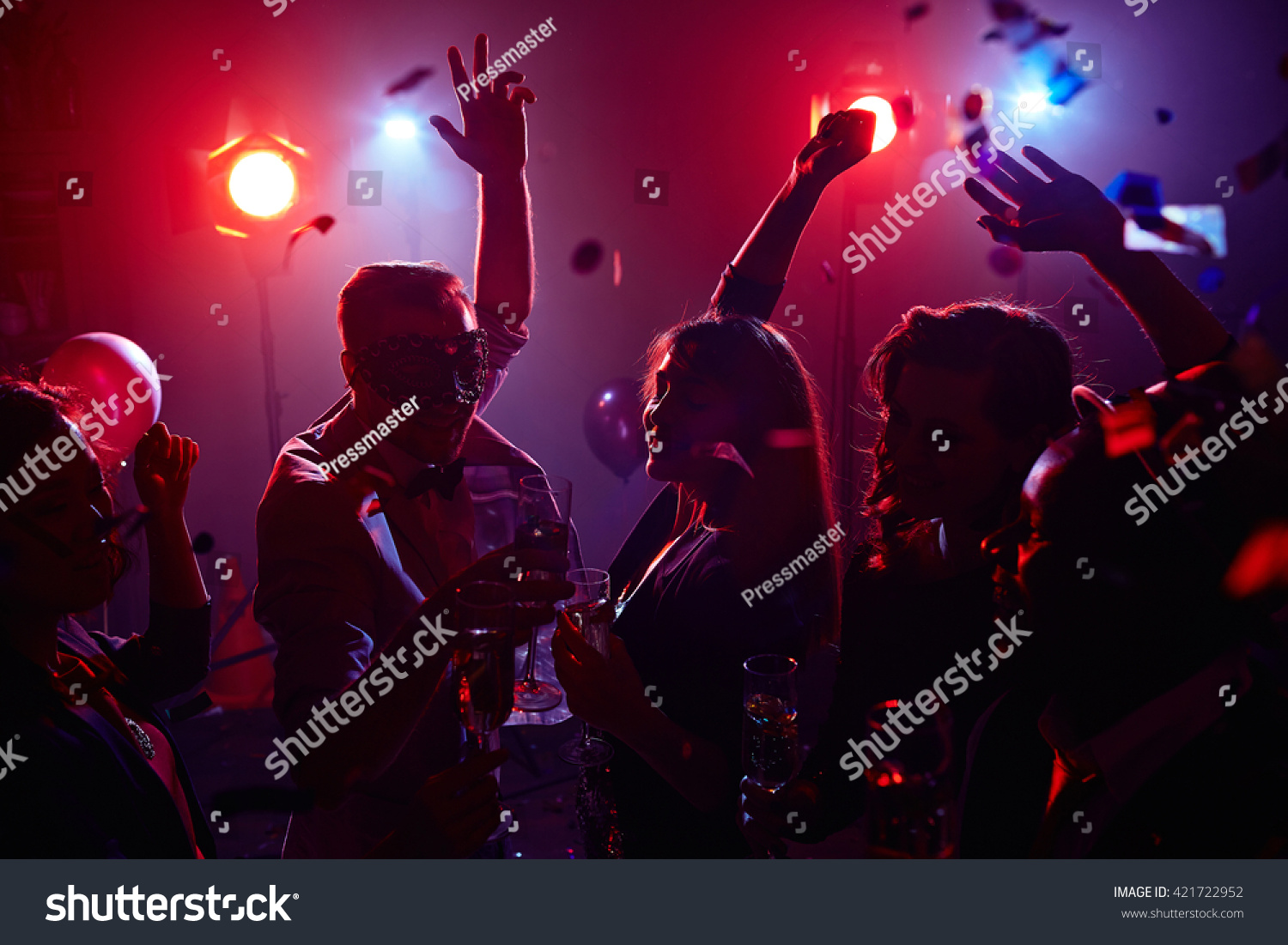 Friends Cheering In Club Stock Photo 421722952 : Shutterstock