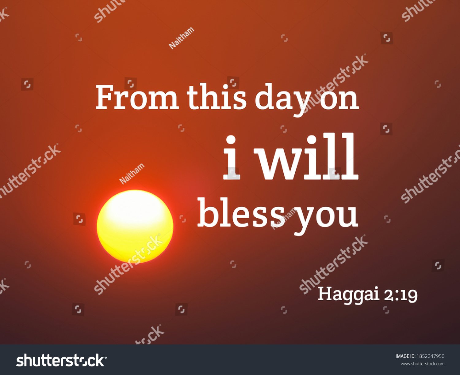 This Day On Will Bless You Stock Illustration 1852247950 | Shutterstock