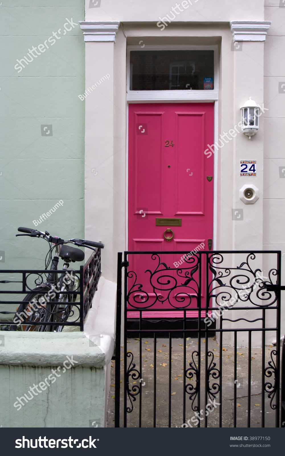 Front Door Townhouse Notting Hill London Stock Photo Edit