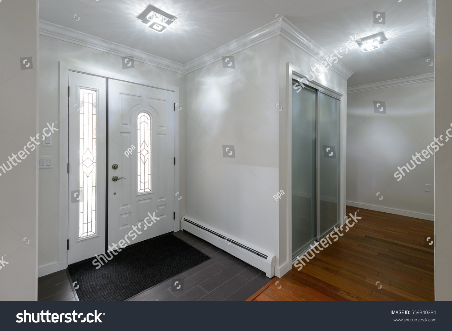 Front Door Entrance Hall House Interior Royalty Free Stock