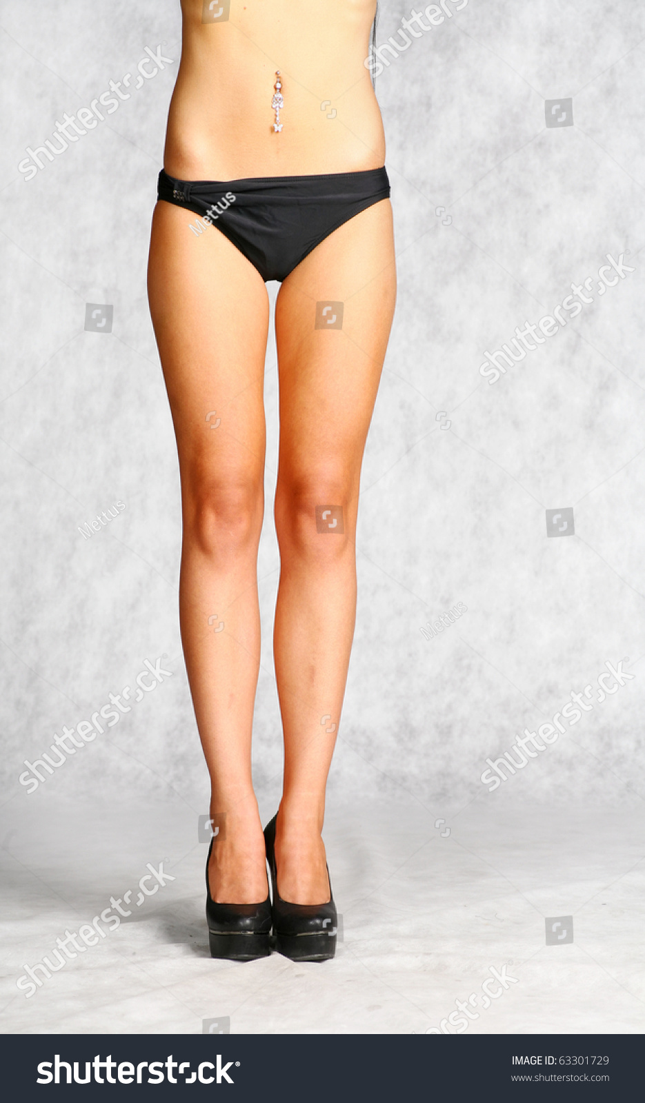 Download Front Side Legs Sexy Girl Black Stock Photo 63301729 ...