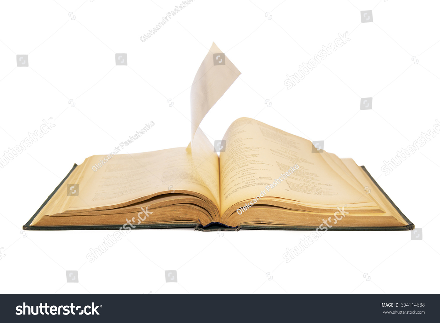 Front Side Open Old Book Old Stock Photo 604114688 | Shutterstock