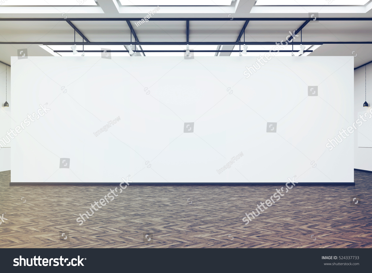 Front View Large Blank White Wall Stock Illustration 524337733 Front View Large Blank White Wall Stock Illustration 524337733