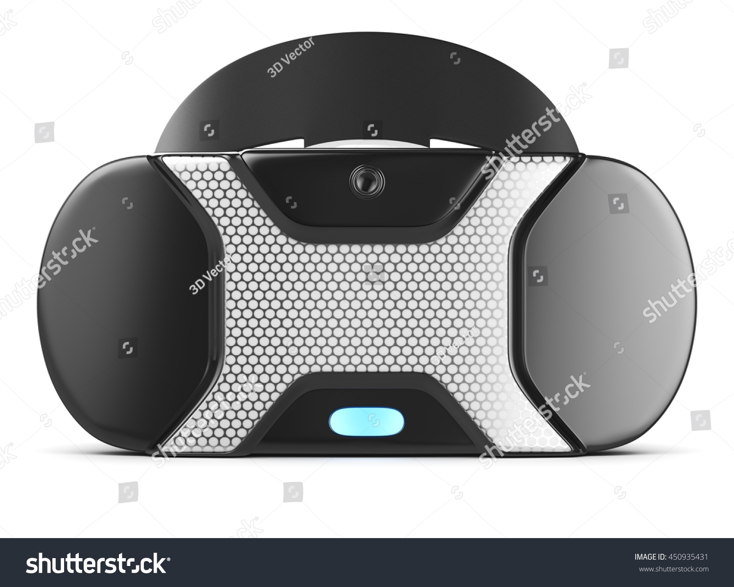 Front View Vr Virtual Reality Headset Stock Illustration 450935431