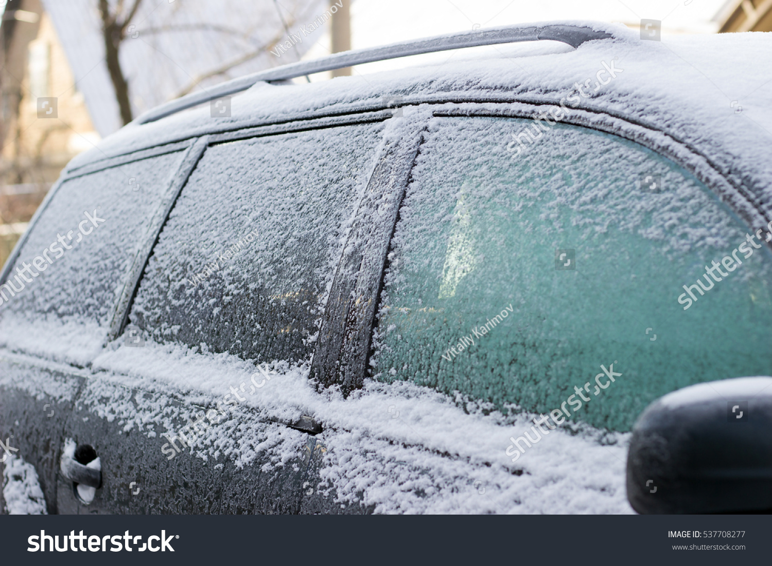 Frozen Car Door Car Cold Winter Stock Photo Edit Now 537708277