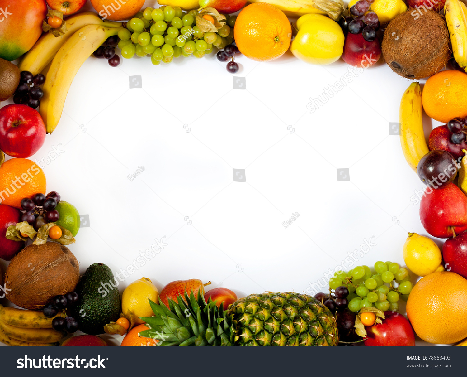 Fruit Frame Stock Photo 78663493 : Shutterstock