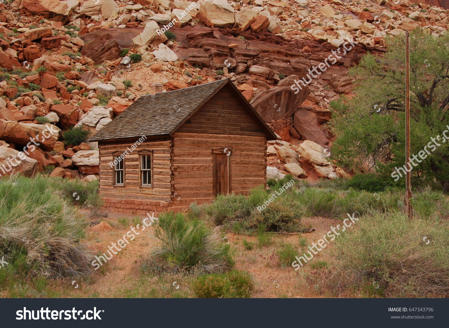 Fruita Schoolhouse Capitol Reef National Park Stock Photo Edit