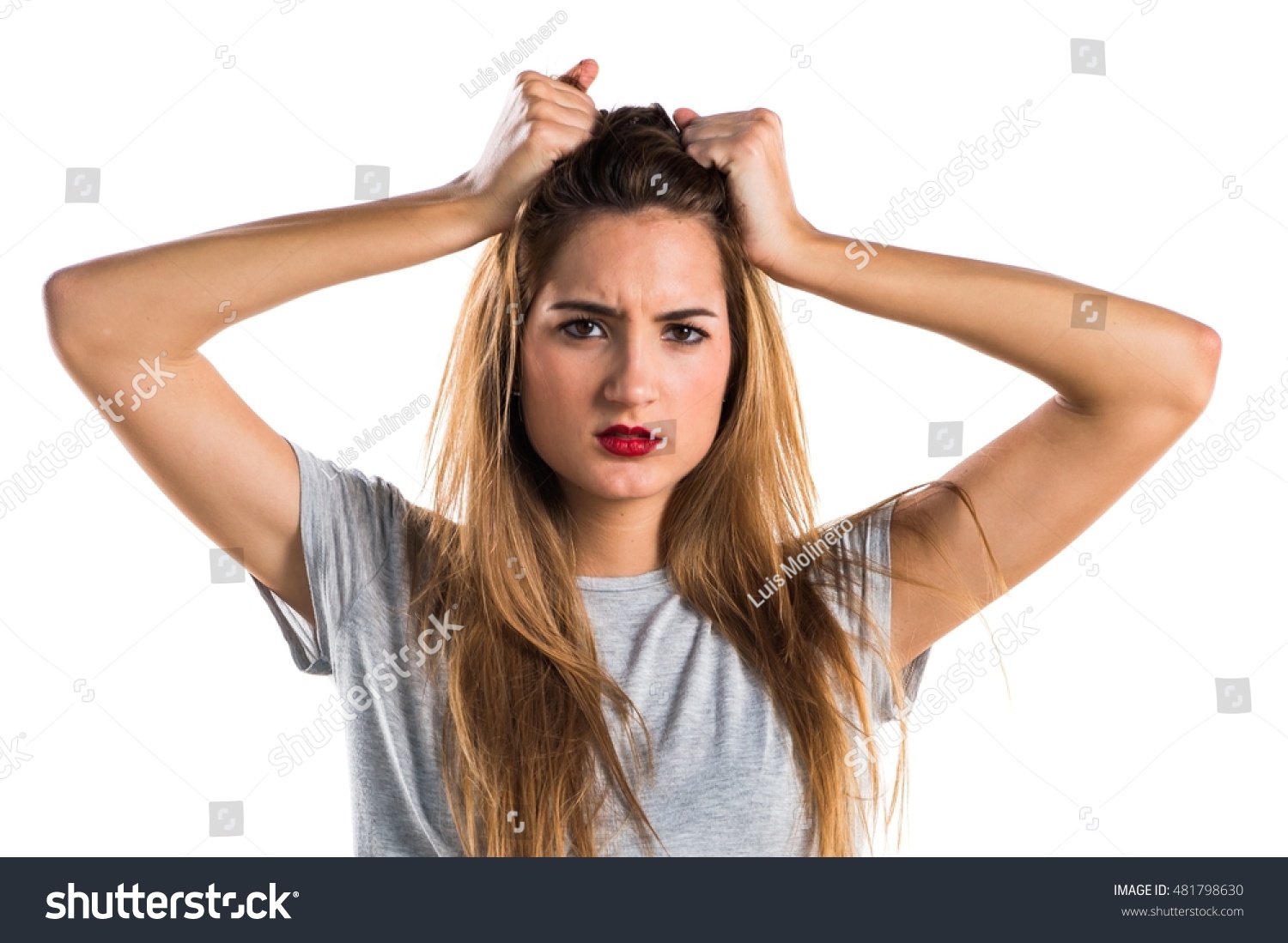 Frustrated Young Girl Stock Photo (Edit Now) 481798630