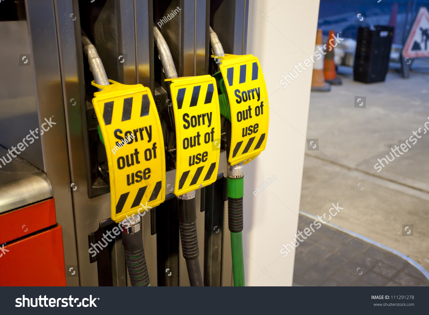 Fuel Pump Out Order Sign On Stock Photo 111291278 - Shutterstock