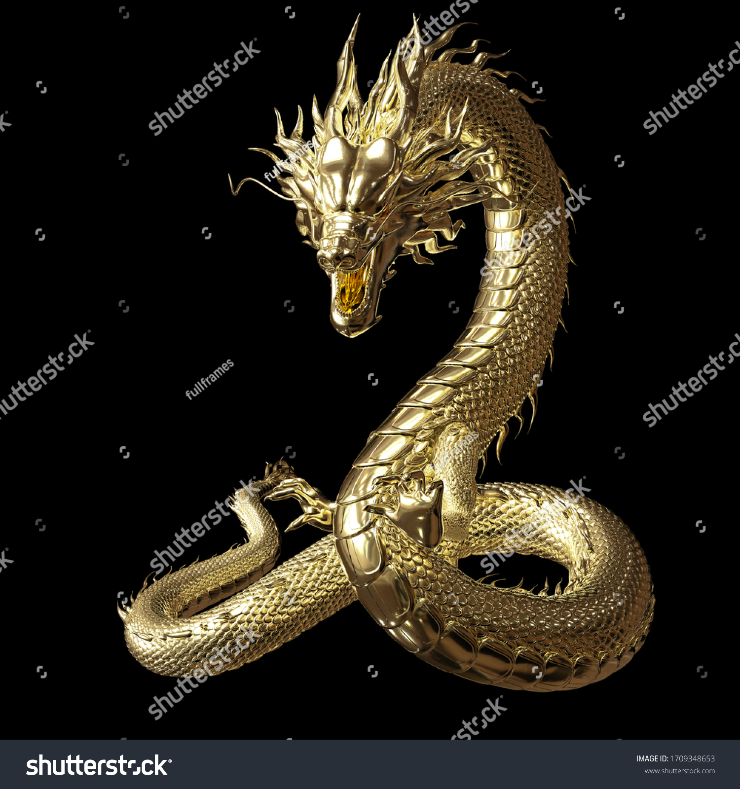 3D Animation Gold Chinese Dragon Move: Video Có Sẵn (100% Miễn Phí Bản  Quyền) 1051096699 | Shutterstock