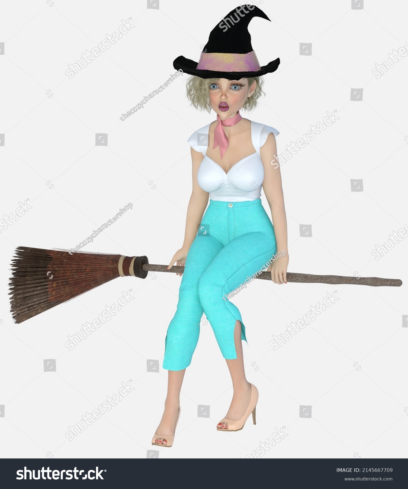 Full Body Portrait Jenna Young Beautiful 库存插图 2145667709 Shutterstock 8458