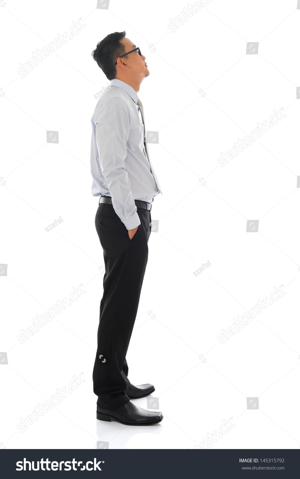 Full Body Young Asian Businessman Side Stock Photo 145315792 - Shutterstock