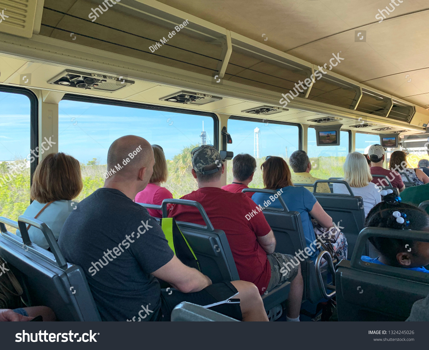 Full House People Driving Tourist Bus Stock Photo Edit Now 1324245026