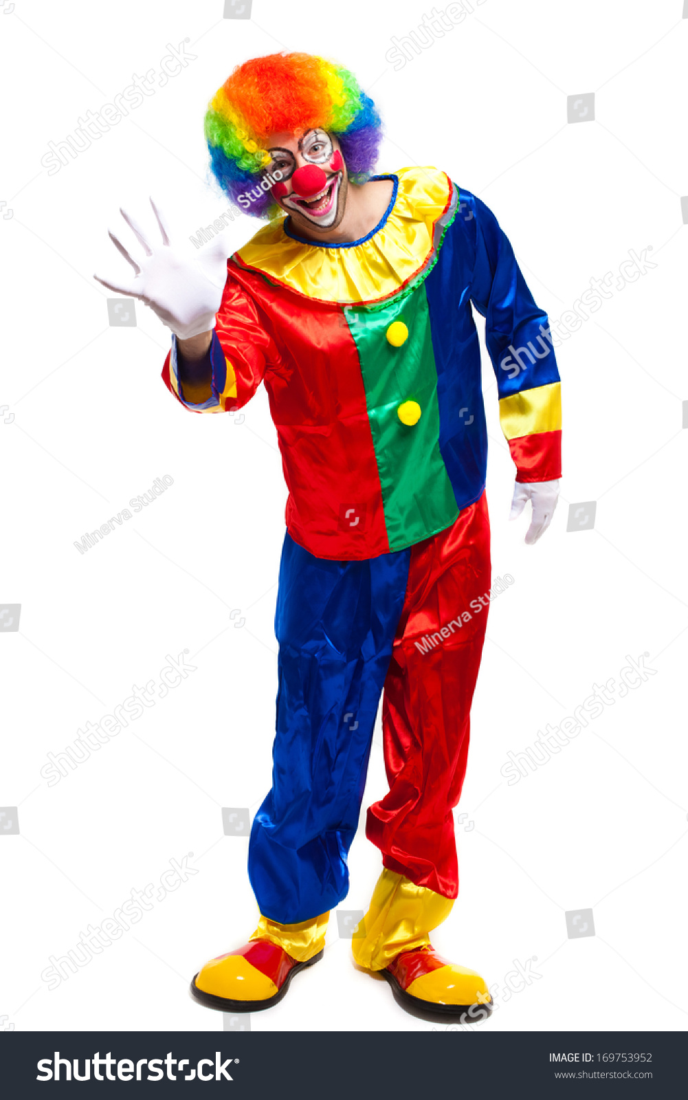 Full Length Clown Portrait Stock Photo 169753952 | Shutterstock