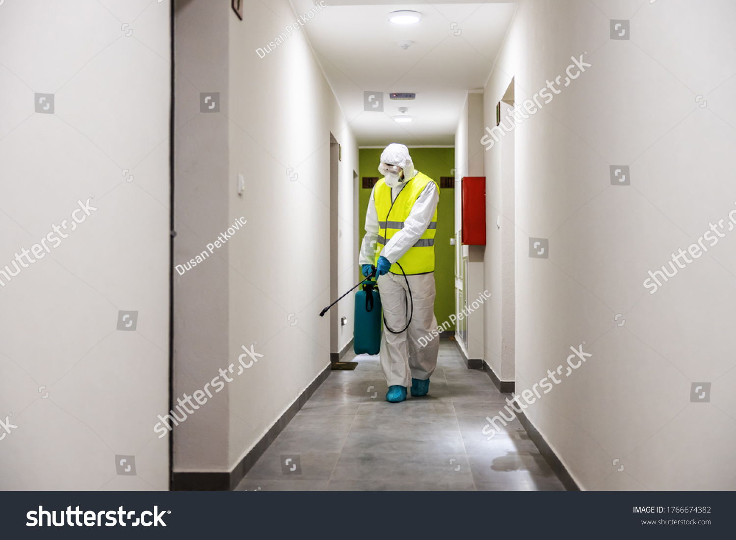 Full Length Worker Sterile Suit Vest Stock Photo 1766674382 | Shutterstock