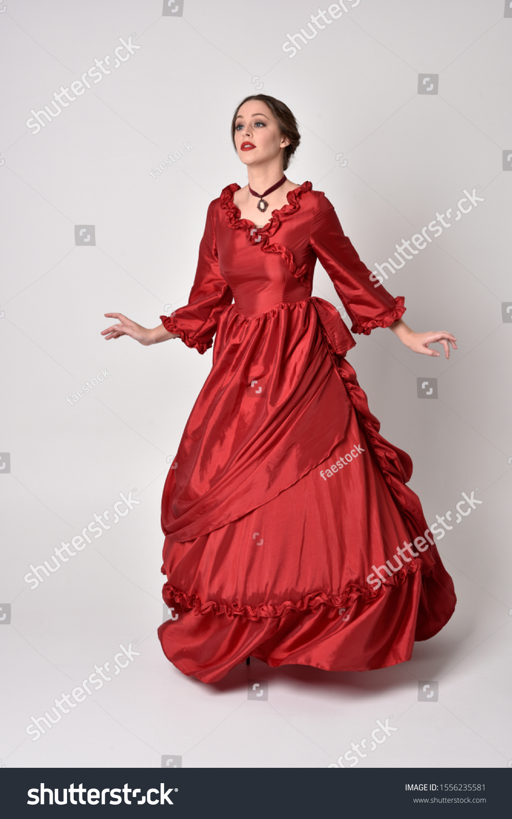Full Length Portrait Brunette Girl Wearing Stock Photo 1556235581 Shutterstock Full Length Portrait Brunette Girl Wearing Stock Photo 1556235581 Shutterstock