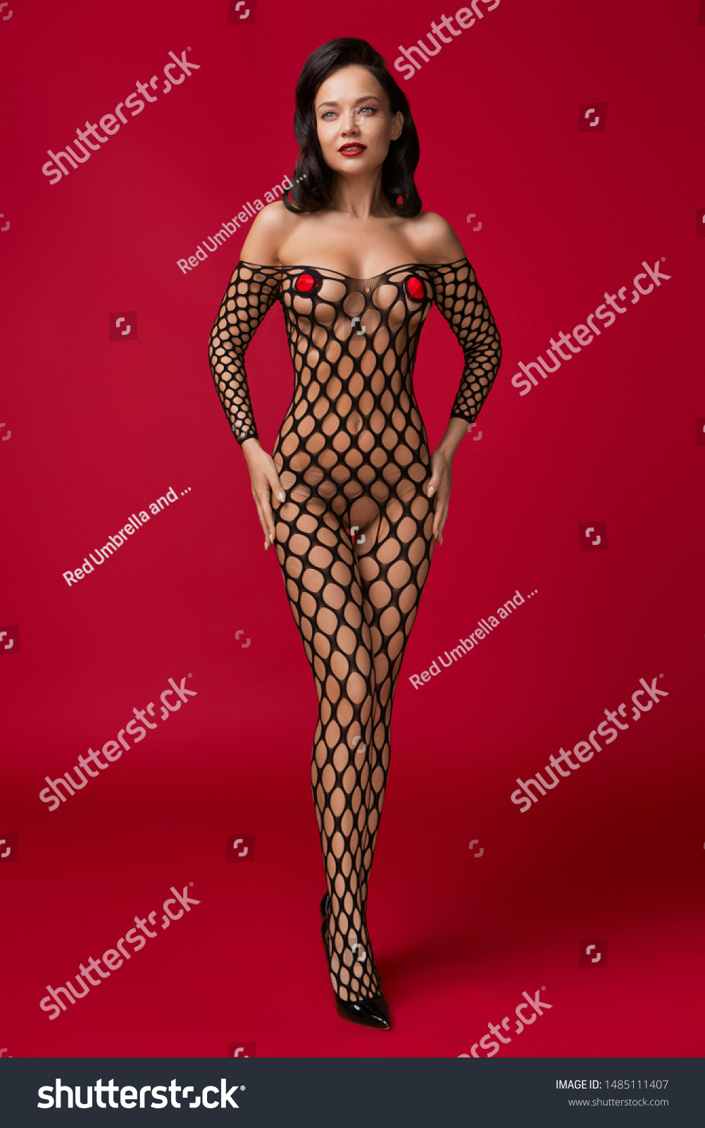 full fishnet jumpsuit