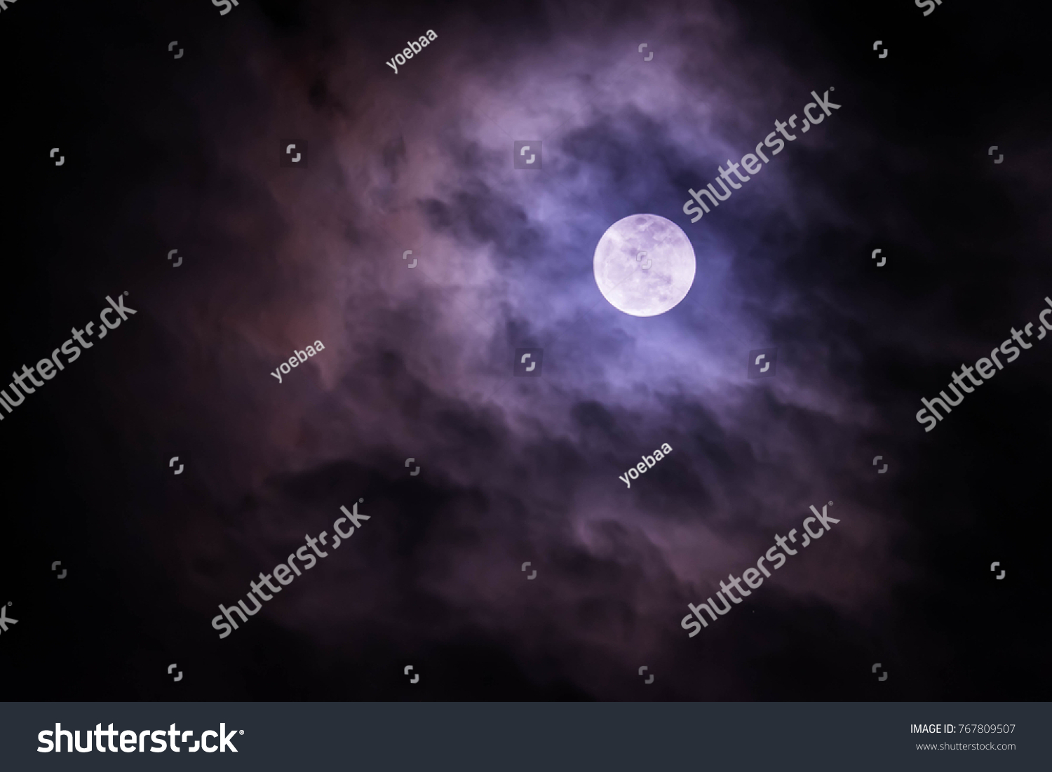 Full Moon Background Night Sky Stock Photo 767809507 Shutterstock