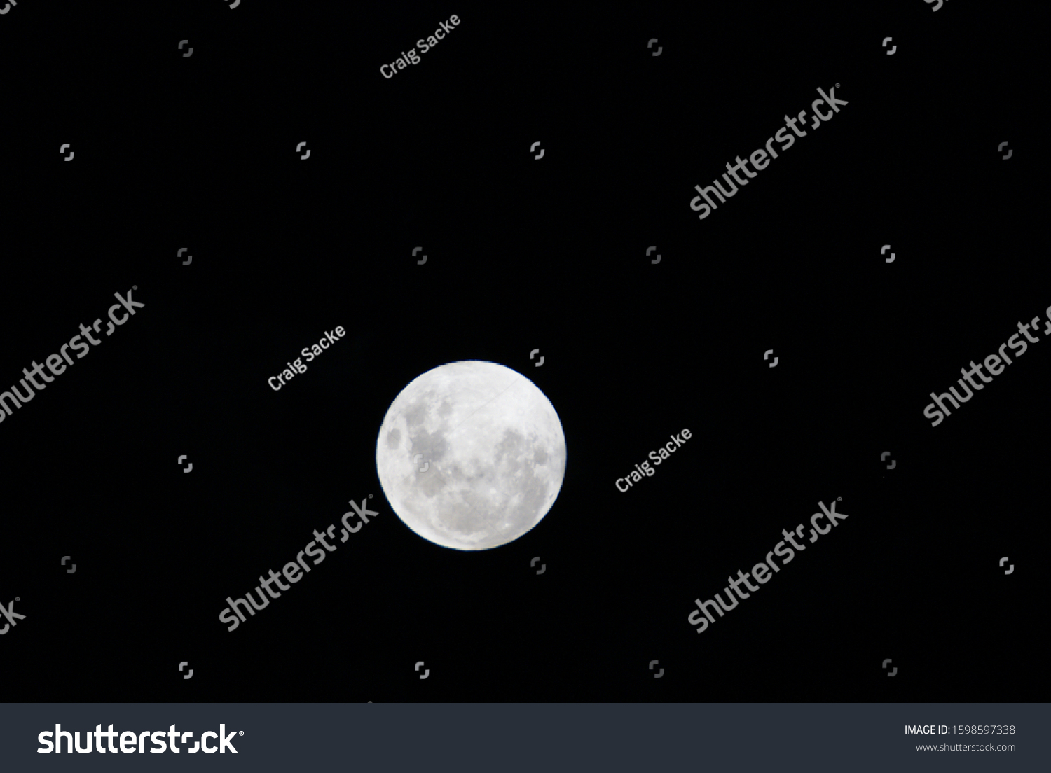 Full Moon Johannesburg South Africa Stock Photo 1598597338 Shutterstock