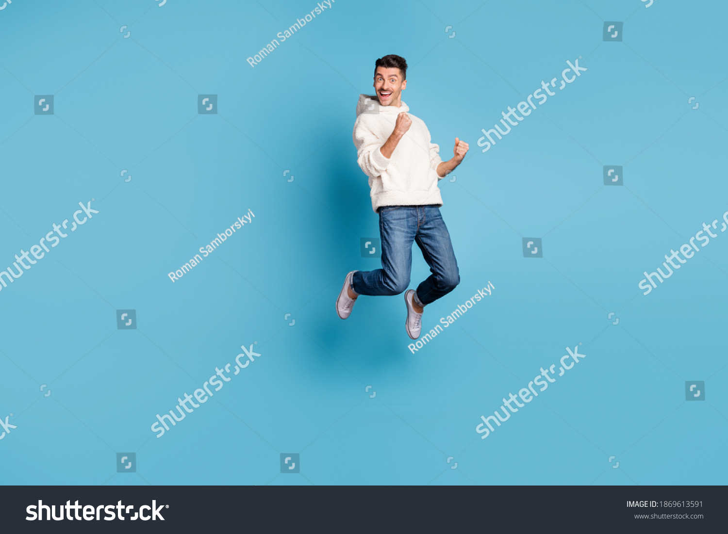 Full Size Photo Young Happy Excited Stock Photo 1869613591 | Shutterstock