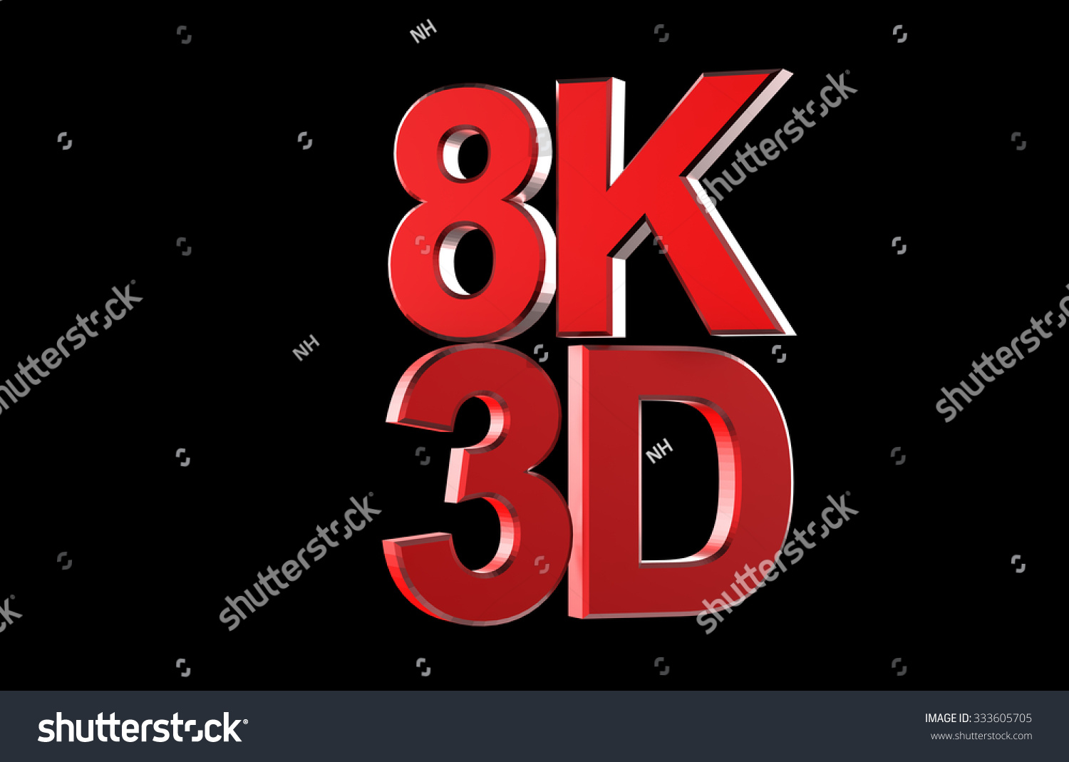 Royalty Free Stock Illustration Of Full Ultra Hd 8 K 3 D Logo Stock