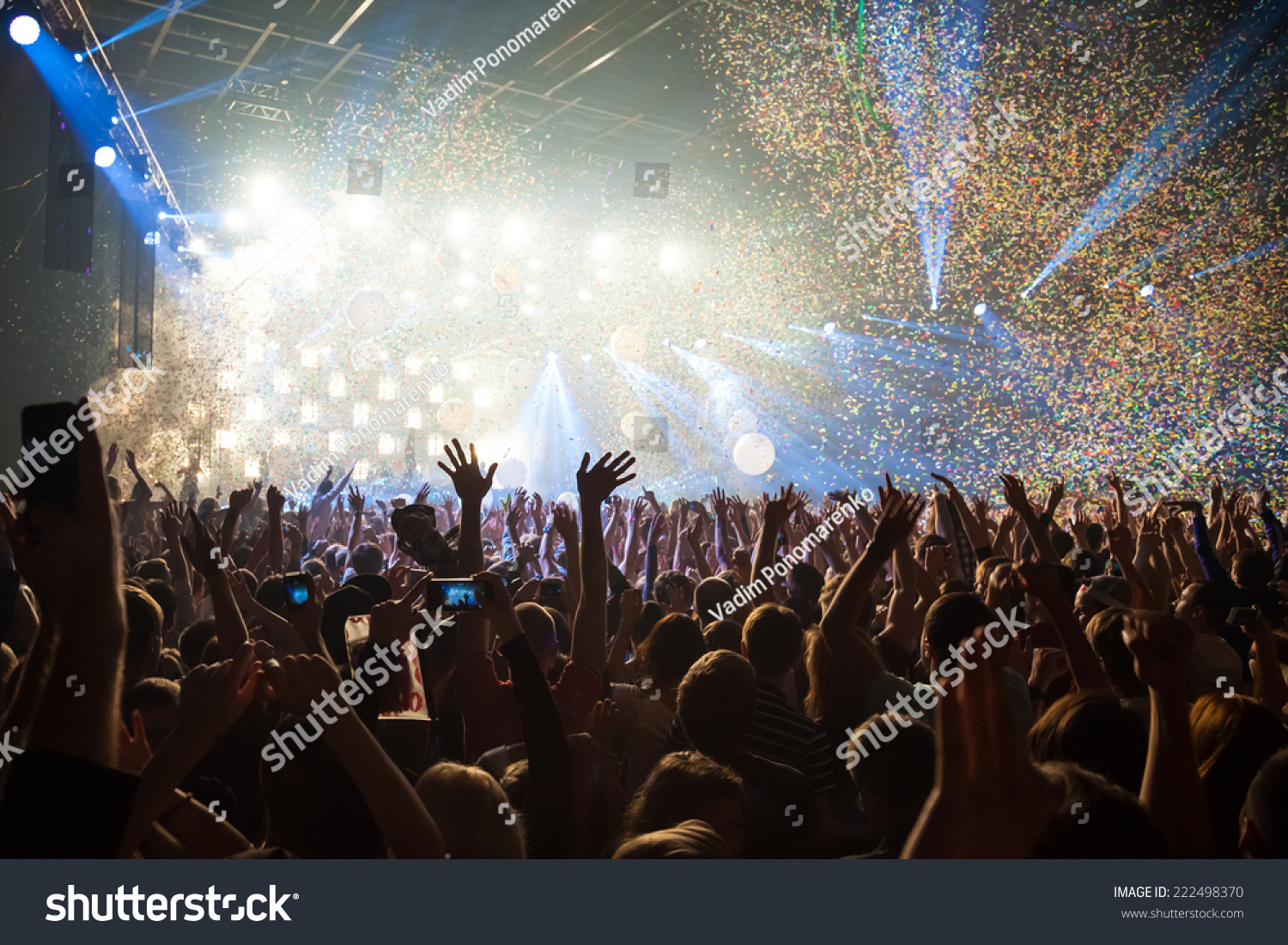 Fun Concert Party Disco Light Background Stock Photo 222498370 ...