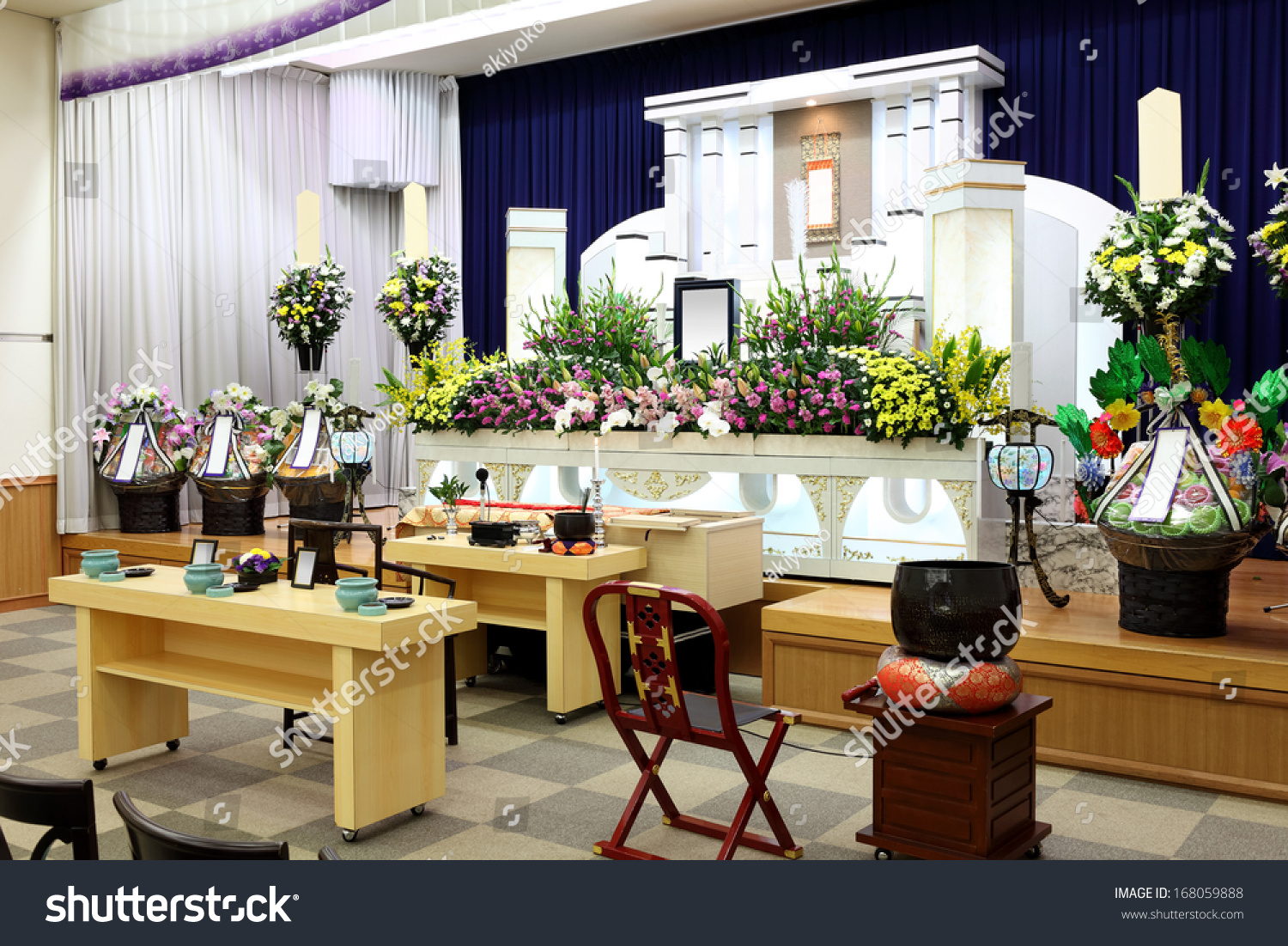 Funeral Home Interior Japanese Style Stock Photo Edit Now
