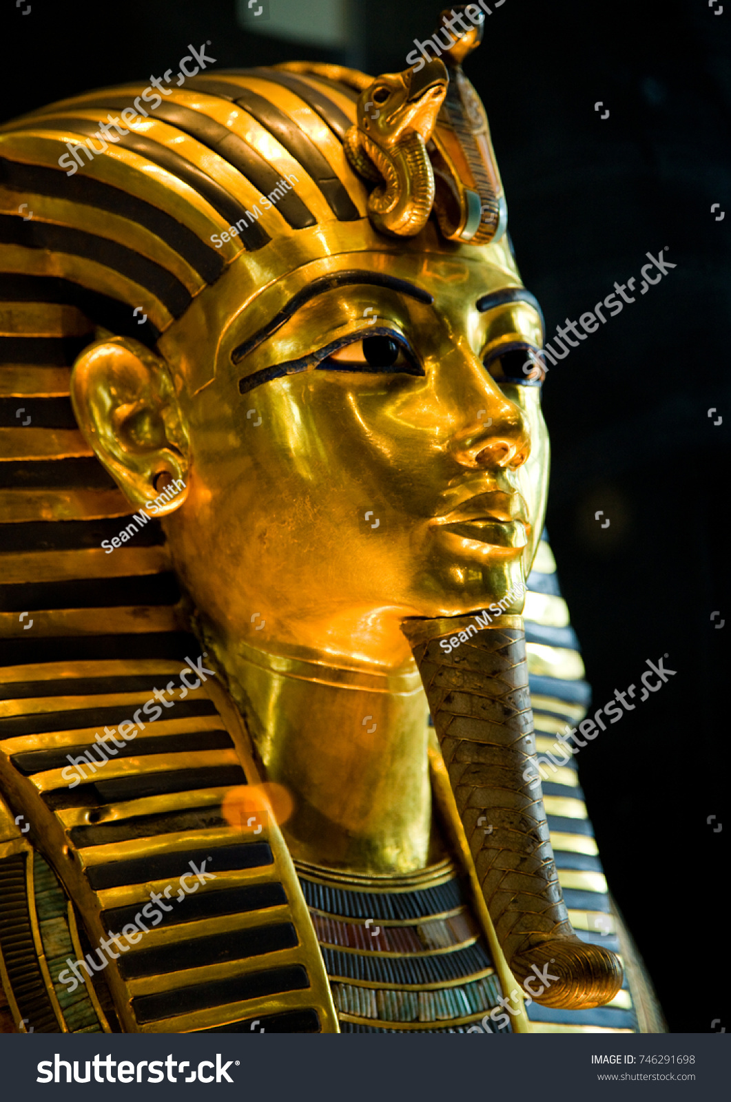 Funeral Mask Pharoah Tutankhamun Egypt Stock Photo Edit Now 746291698