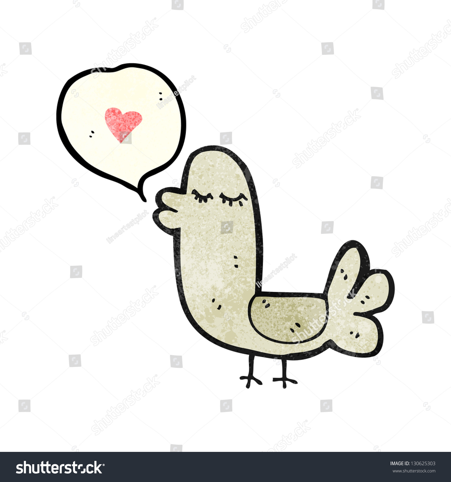 Funny Cartoon Bird Stock Illustration 130625303 | Shutterstock