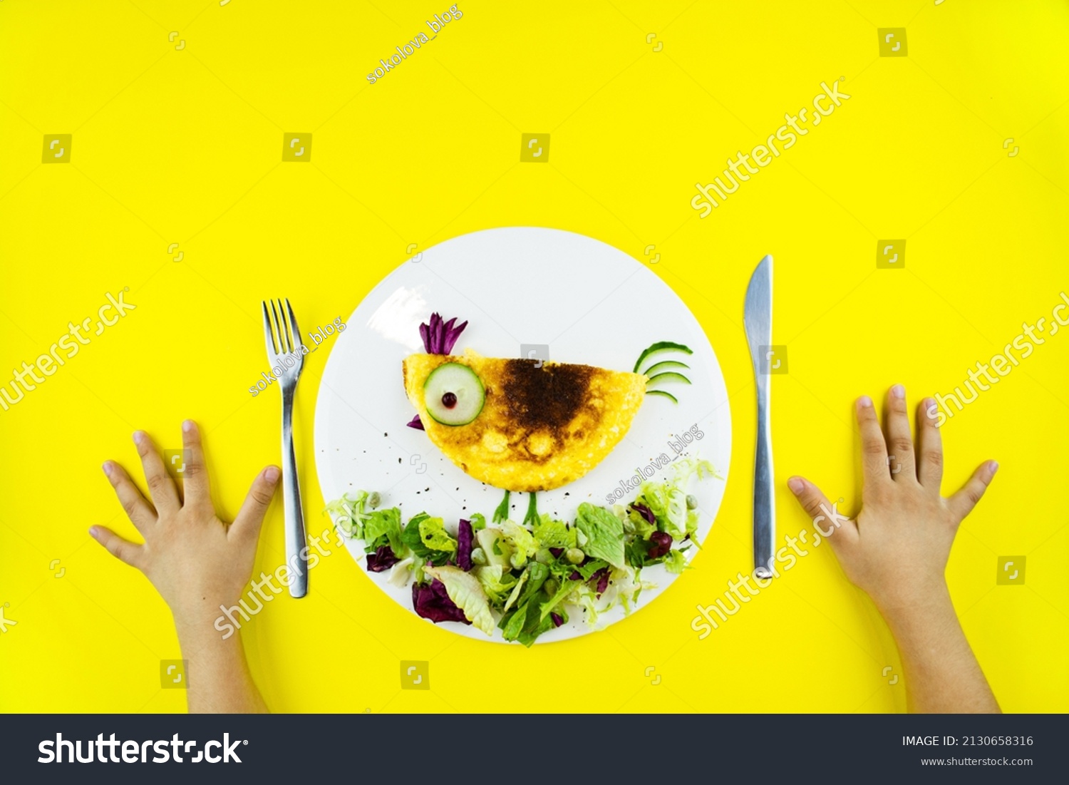 1,493 Omelette kids Images, Stock Photos & Vectors | Shutterstock
