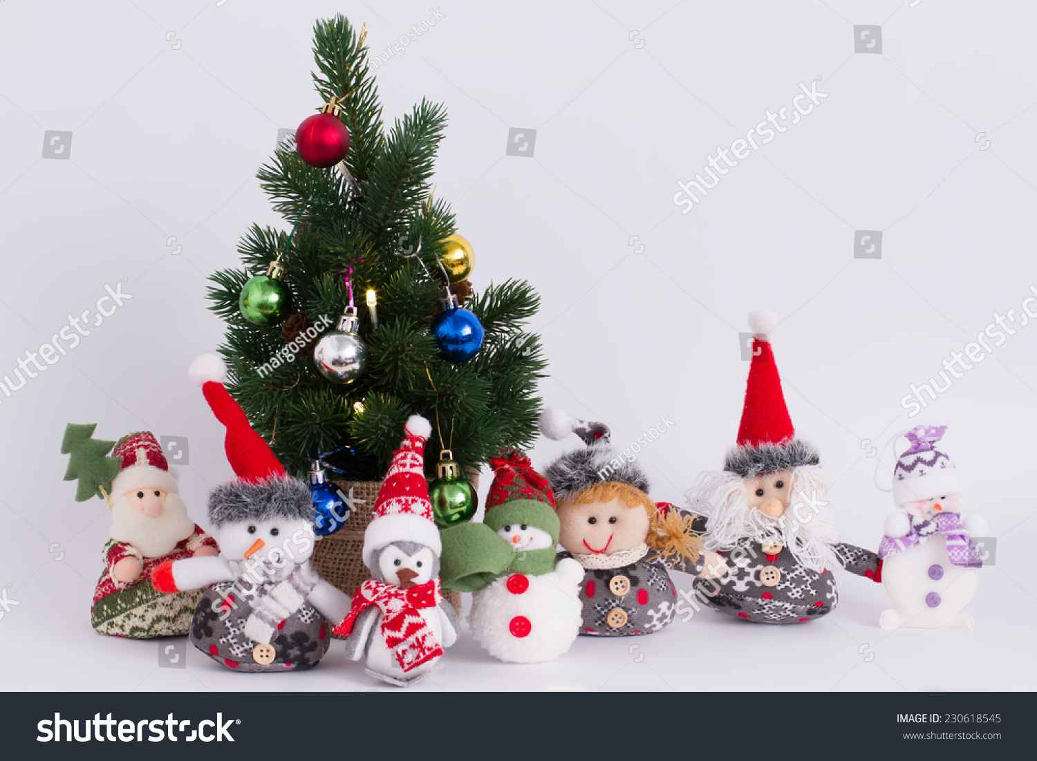 Funny Christmas Decorations Under Tree Stock Photo Edit Now