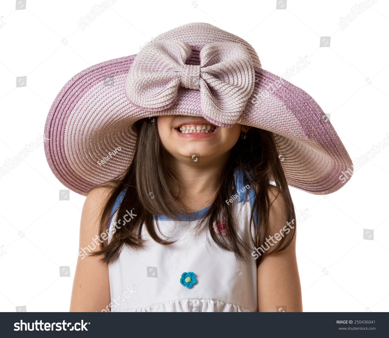 Funny girl in hat