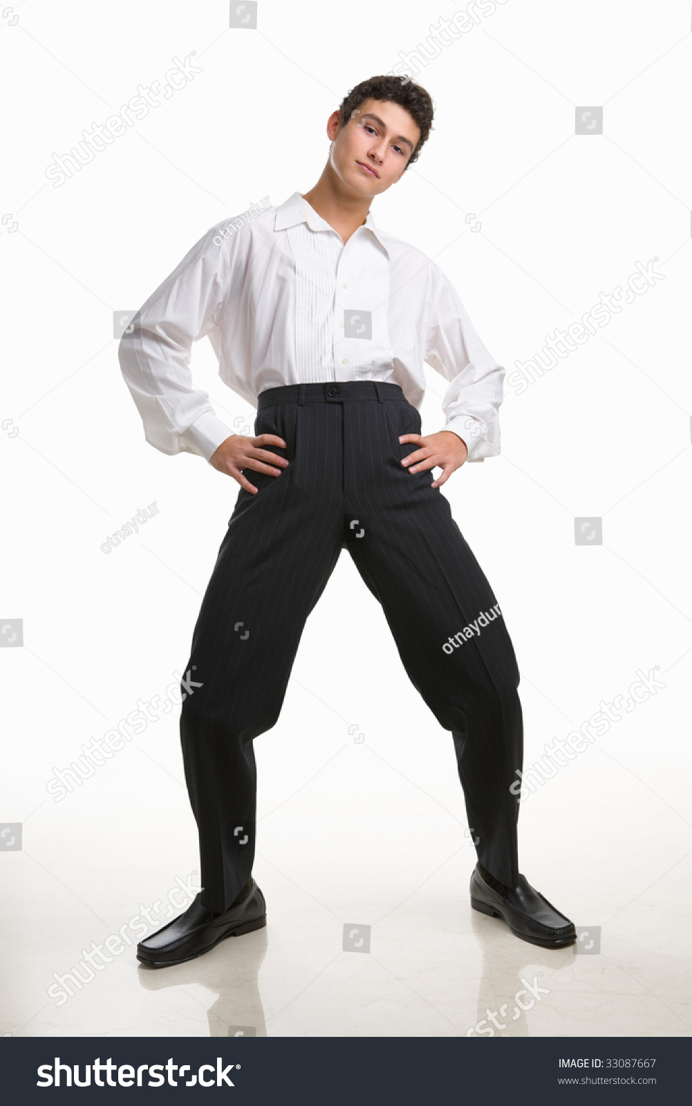 Funny Pose Of A Male Teenager Stock Photo 33087667 : Shutterstock