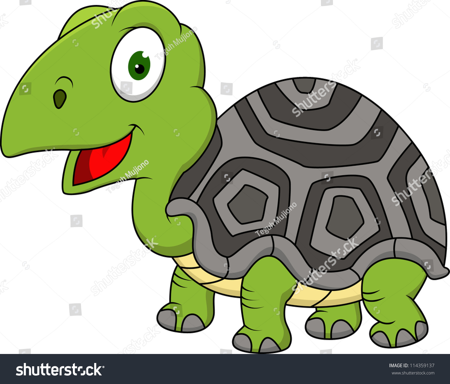 Funny Turtle Cartoon Stock Photo 114359137 : Shutterstock