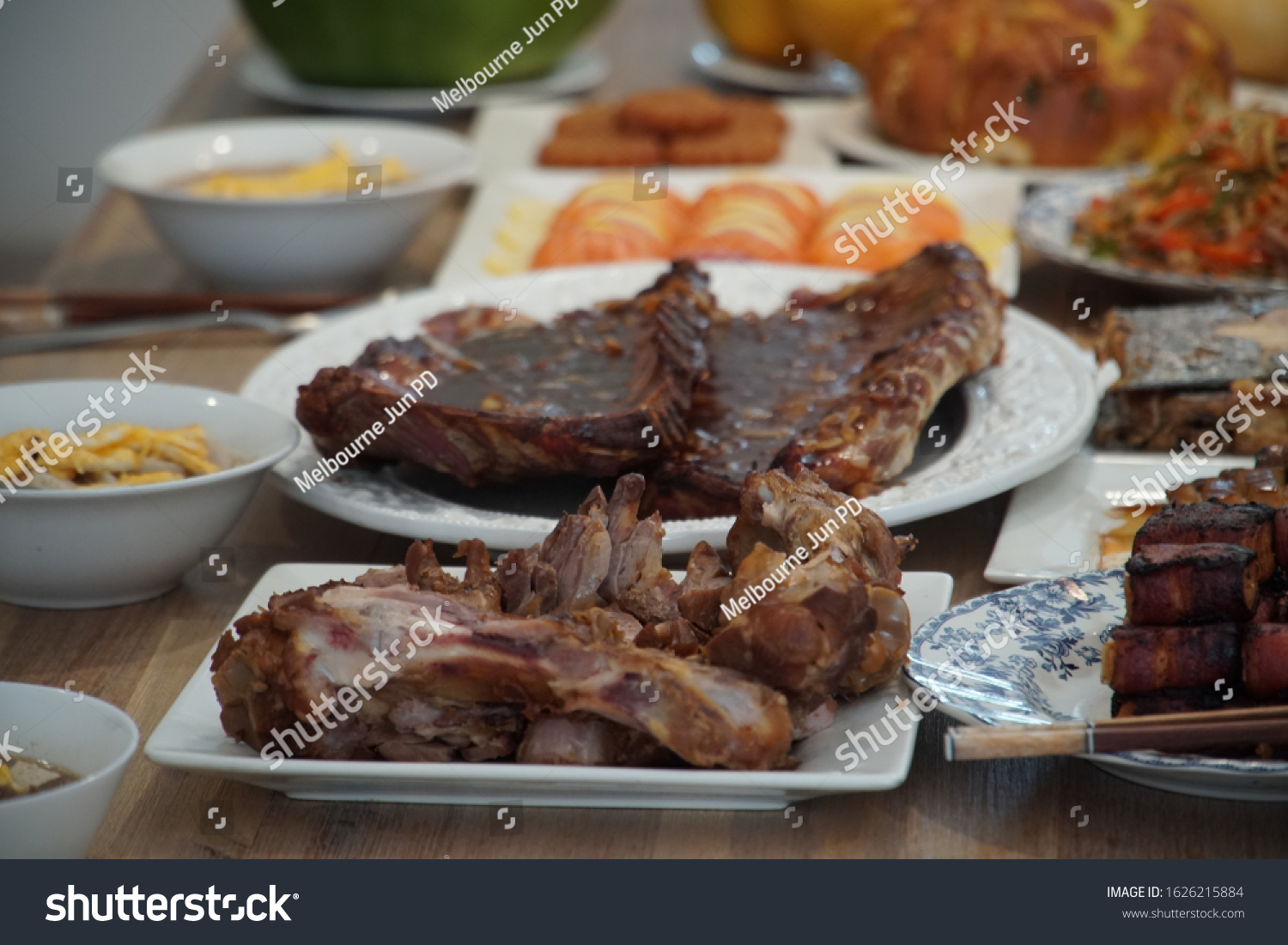 Fusion Korean Lunar New Year Food Stock Photo Edit Now