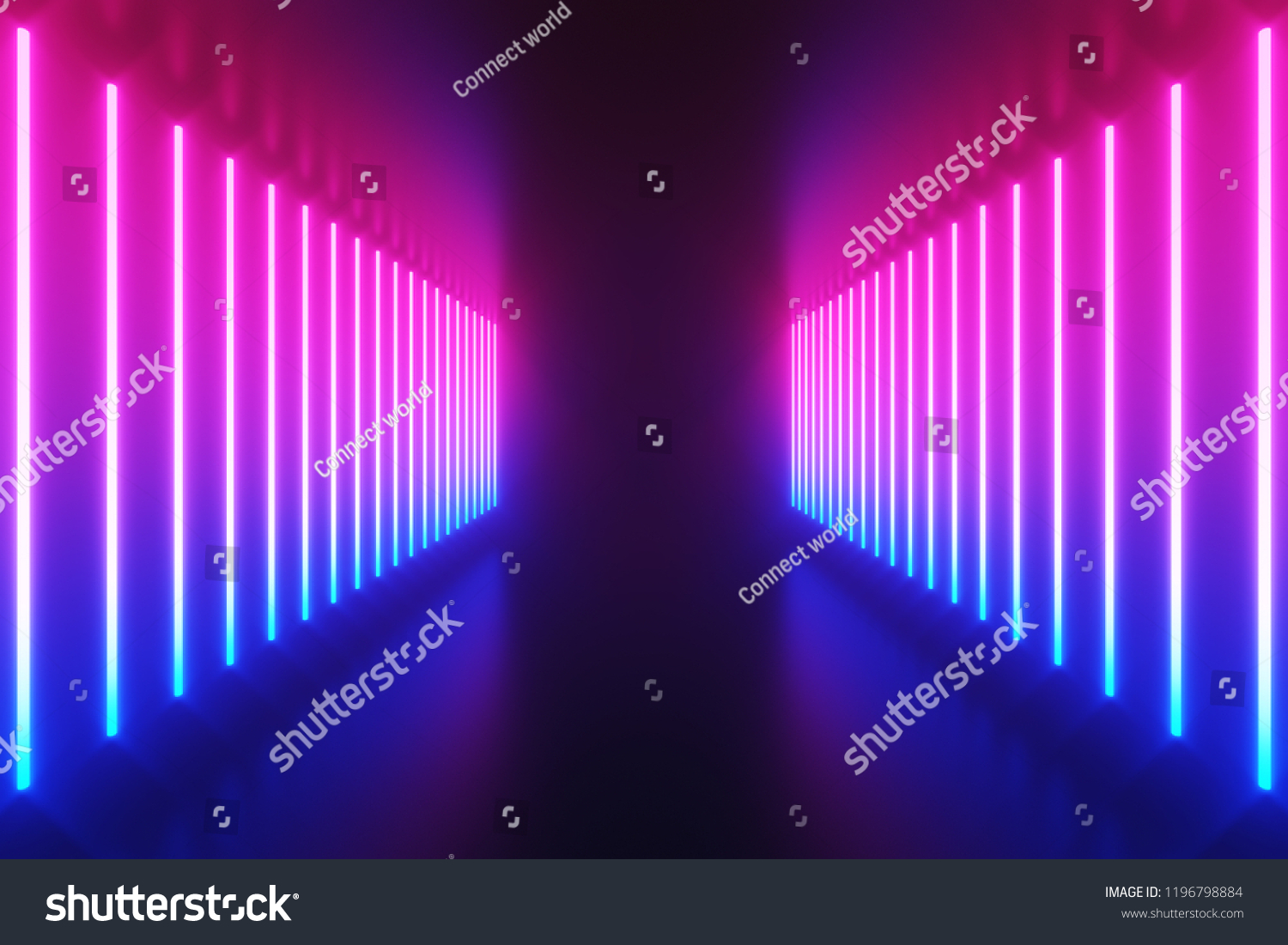 Futuristic Scifi Abstract Blue Purple Neon Stock Illustration 1196798884 2754