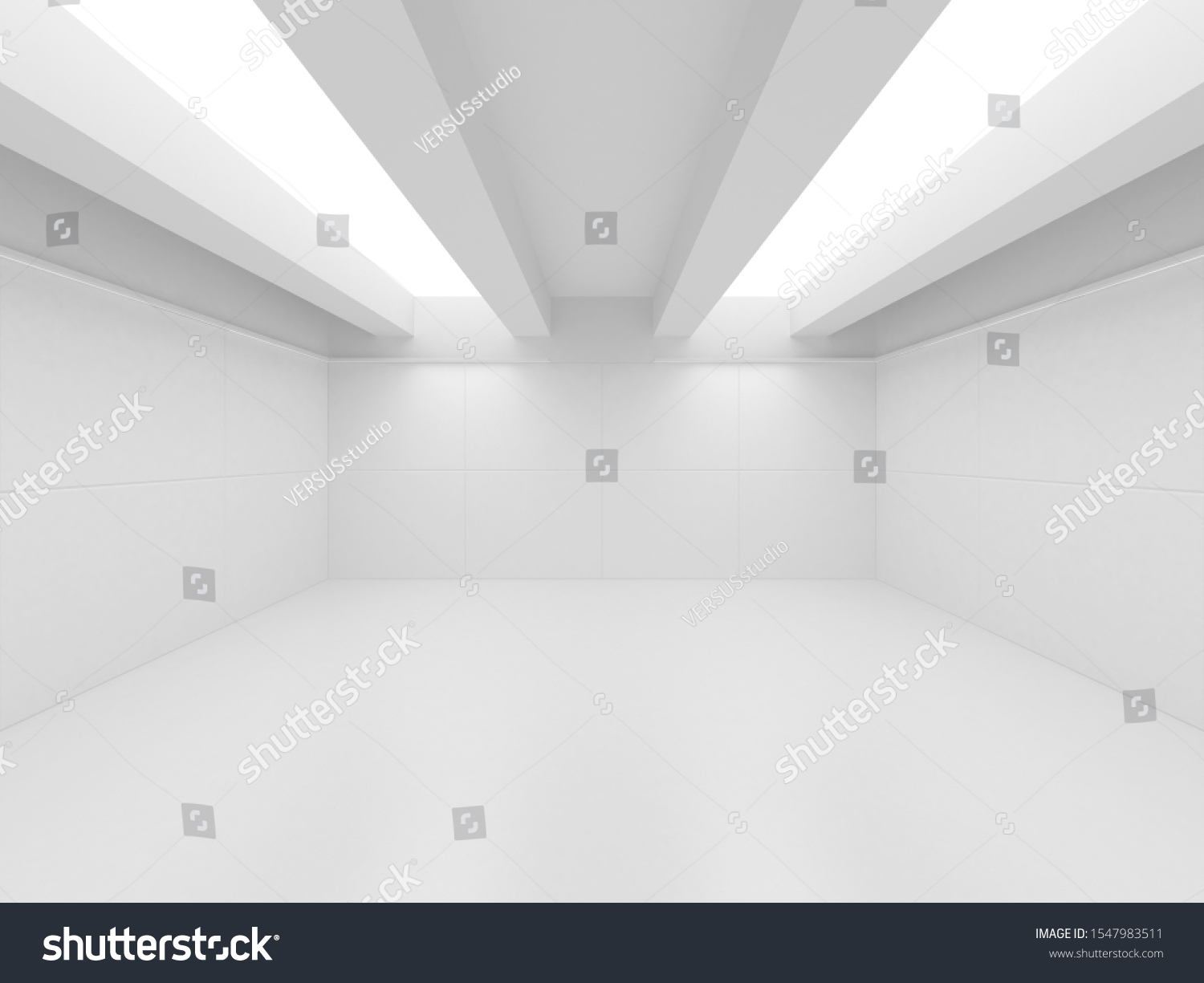 Futuristic White Architecture Design Background Construction Stock ...