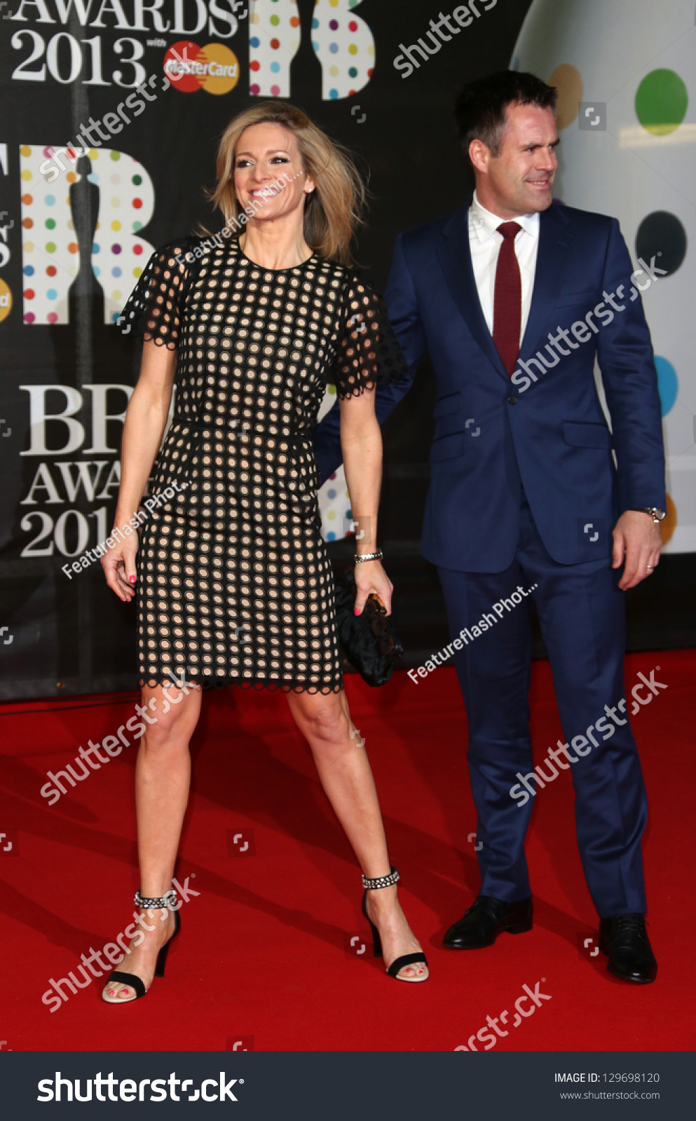 gabby logan husband kenny logan arriving stock photo edit now 129698120