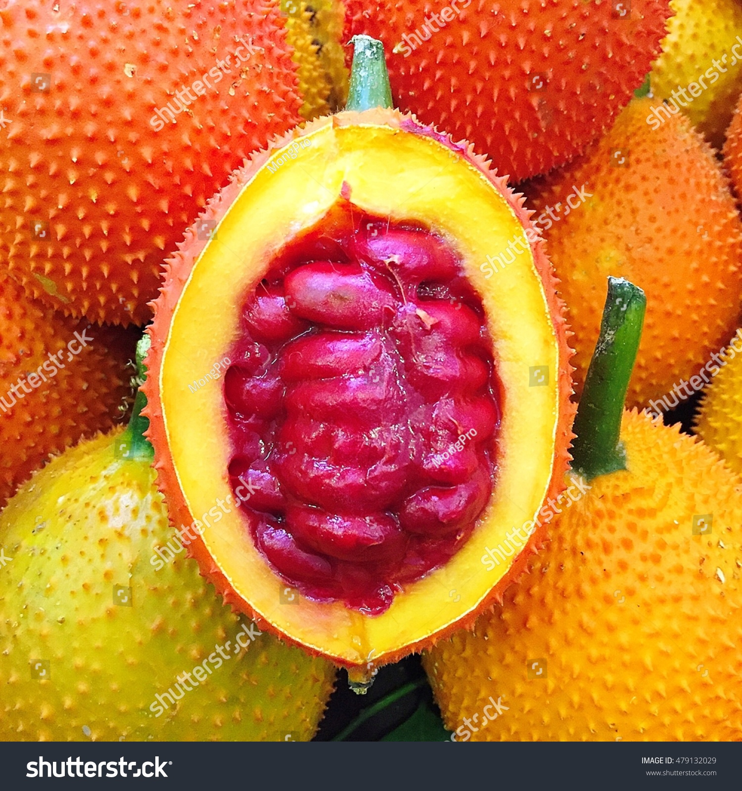 Gac Fruit On Gac Baby Jackfruit Stock Photo Edit Now 479132029