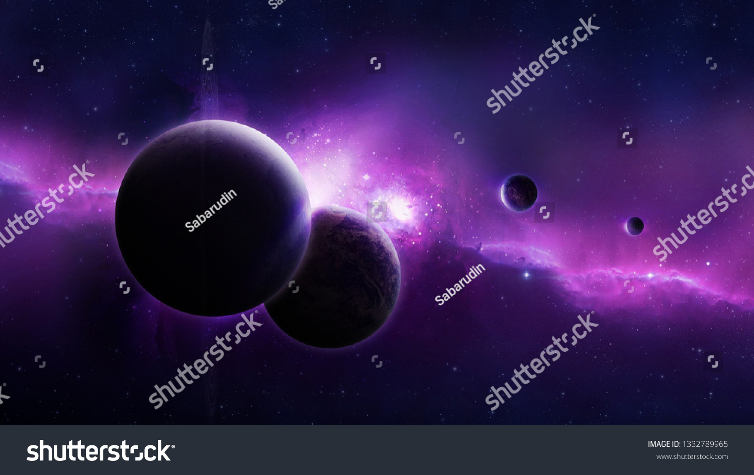 Galaxy Space Texture Backgroundalien Planet Nebula Stock Photo