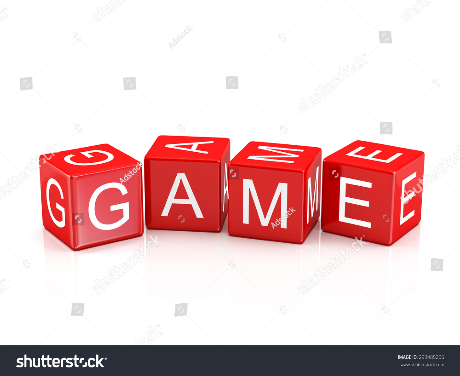 Game Alphabet Blocks Isolated Stock Illustration 293485205