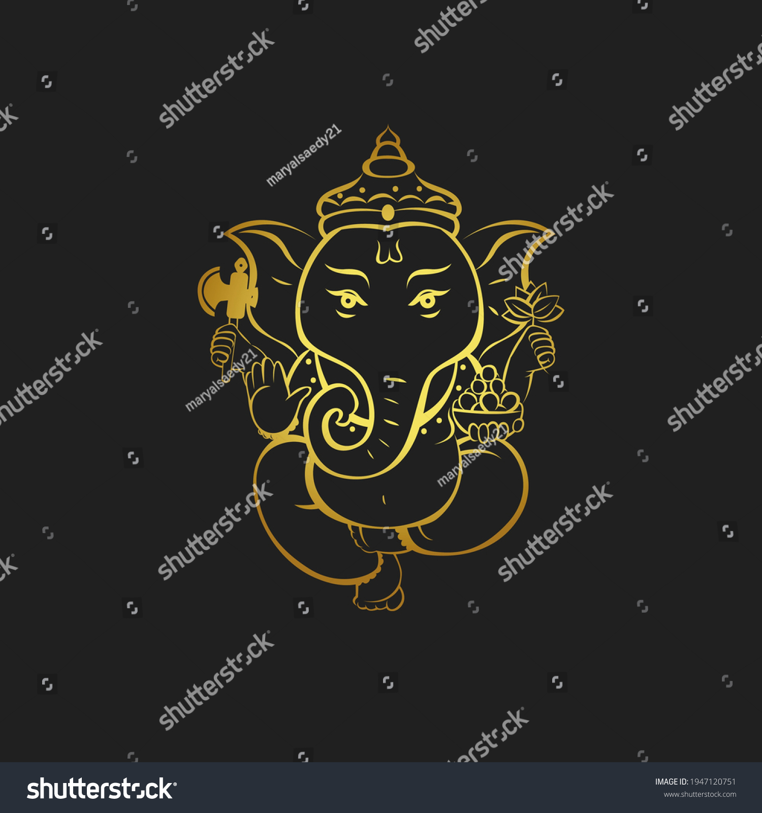 Ganesha Animal Deity Logo 2021 Stock Illustration 1947120751 | Shutterstock