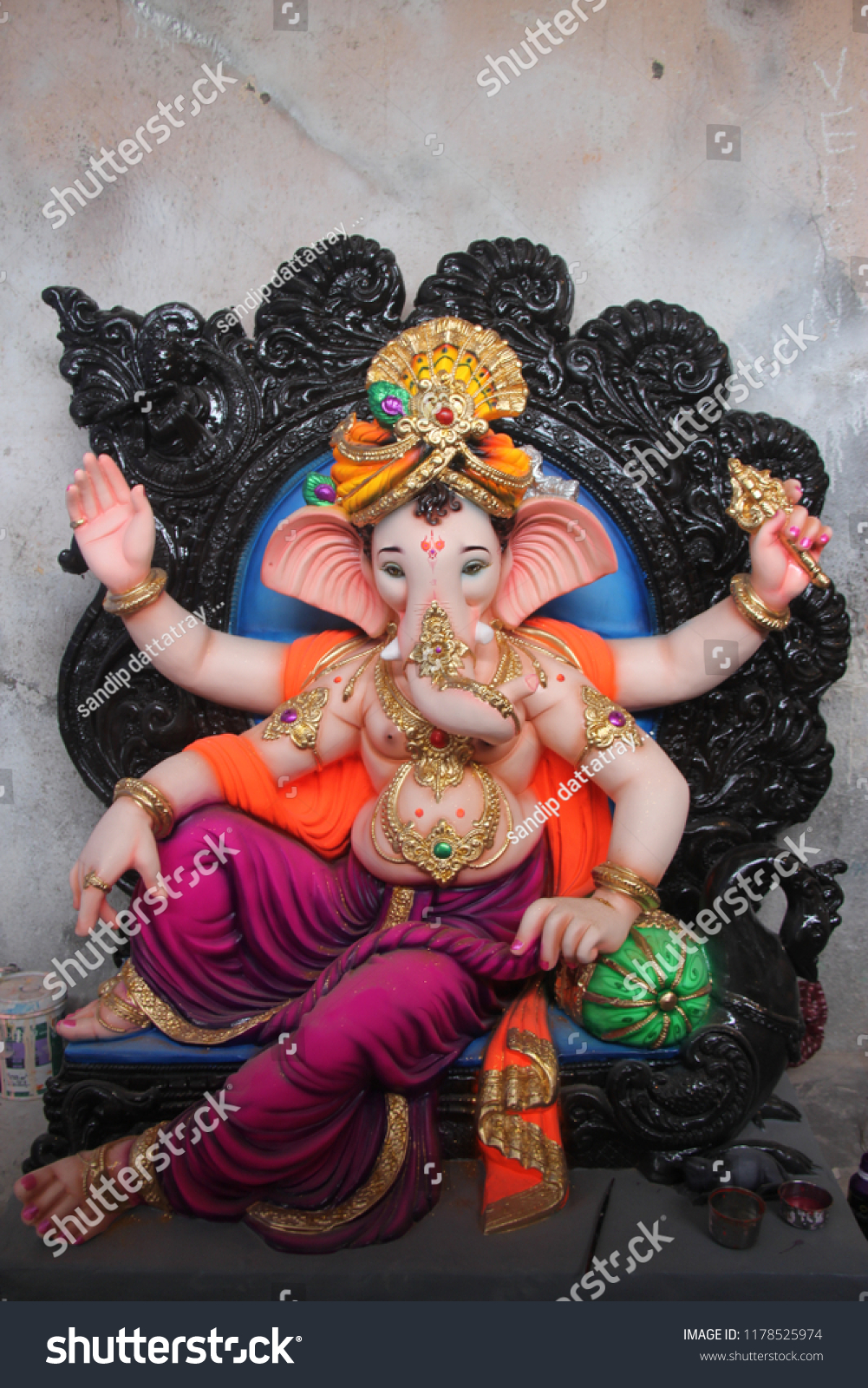 Ganpati Ganesh Omkar Stock Photo (Edit Now) 1178525974