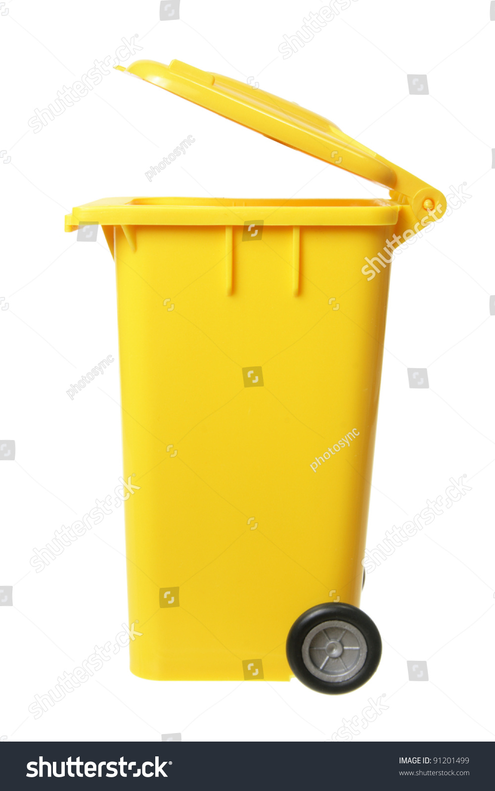 Garbage Bin On White Background Stock Photo 91201499 | Shutterstock