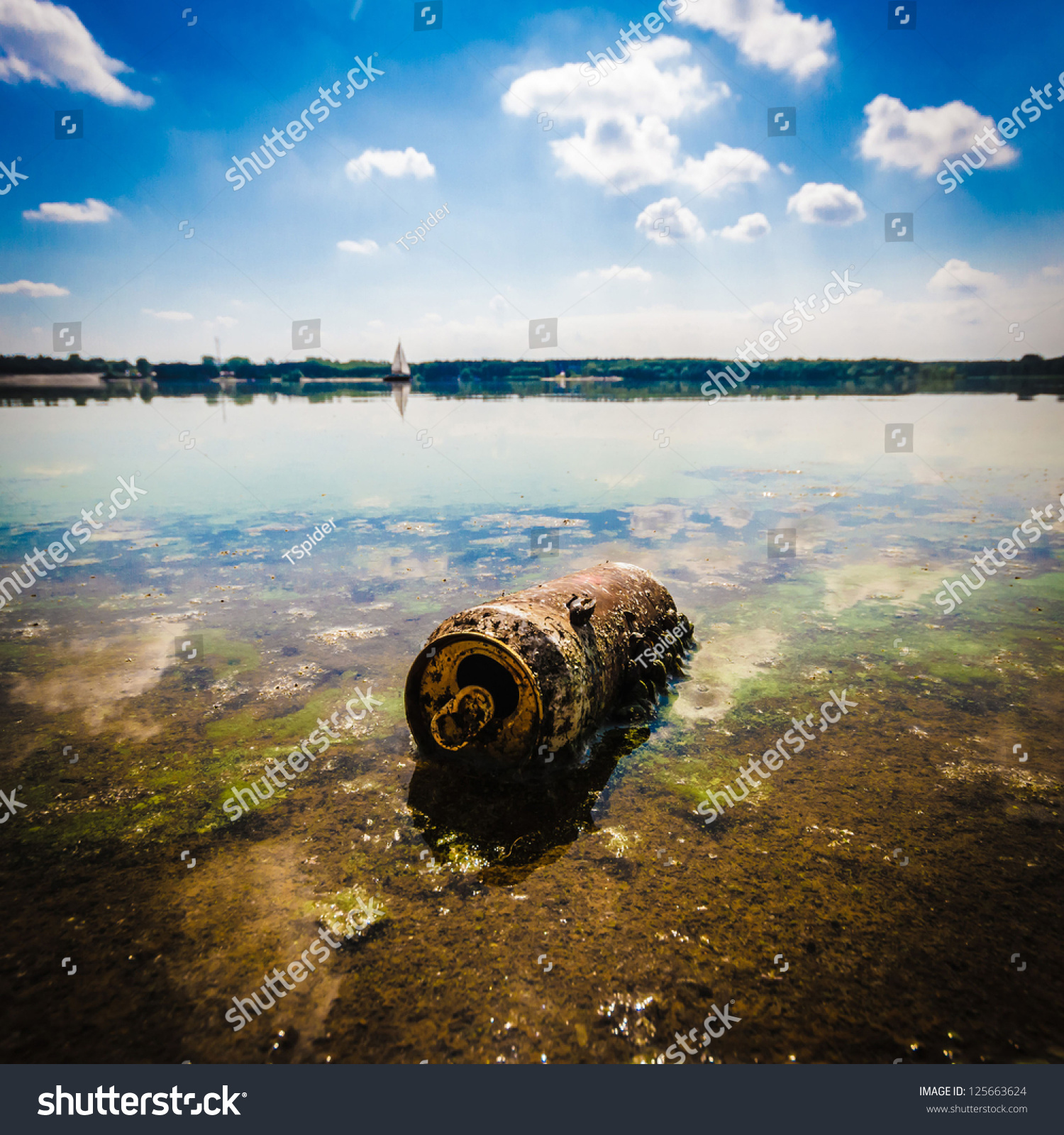 Garbage Polluting Natural Environment Pollution Nature Stock Photo ...