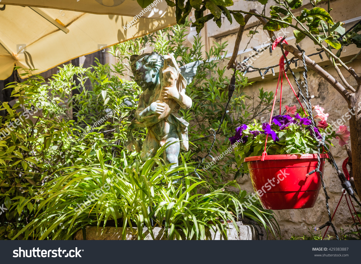 Garden Sitting Tearoom Mdina Malta Old Stock Photo Edit Now