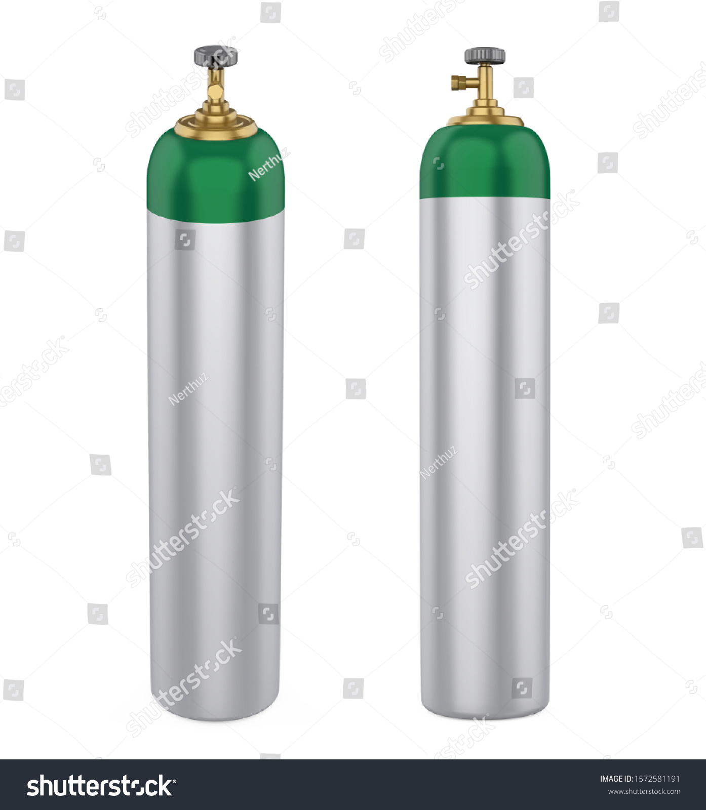 Gas Cylinder Isolated 3d Rendering Stock Illustration 1572581191 ...