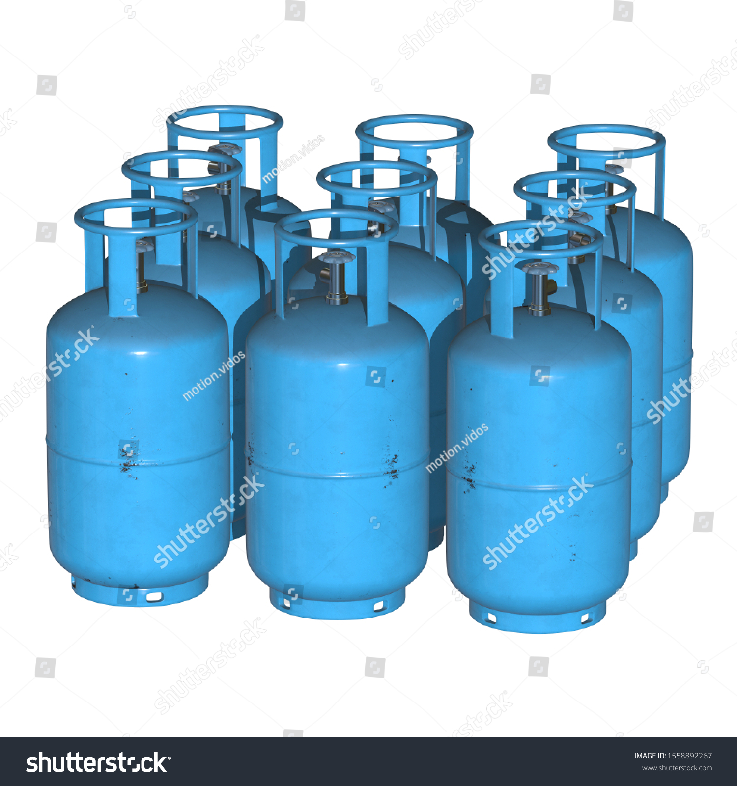 Gas Cylinder Lpg Tank Gasbottle Propane Stock Illustration 1521388838